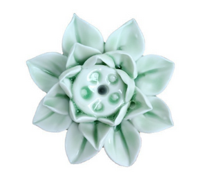 home & garden : Lotusbloem Wierrook Houder - Stijlvol Ontwerp - A in G - Licht-Groen van Pantino
