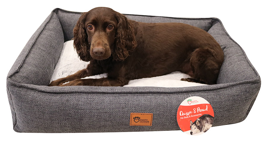 pets : Orthopedisch Comfort Hondenbed in Grafietgrijs in M van Pantino