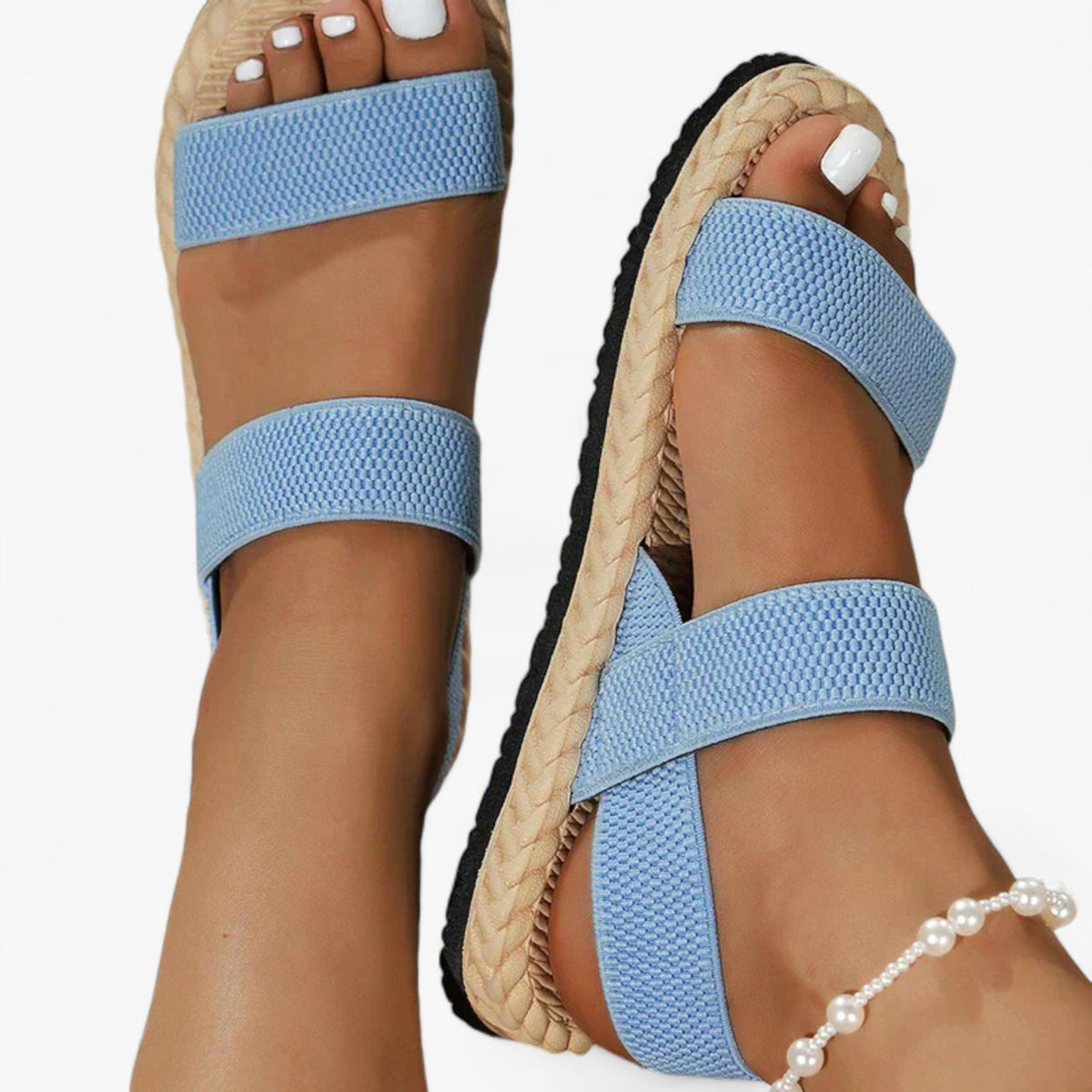 Orthopedic Sandals : Orthopedische Sandalen Dames - Sandalen - Blauw in Blauw van Pantino