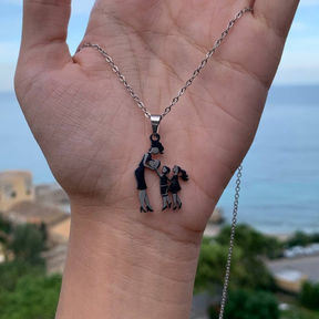 Necklace : ForeverTie Armband Dames - Symbool van Eeuwige Liefde - RVS in Dochter en zoon van Pantino