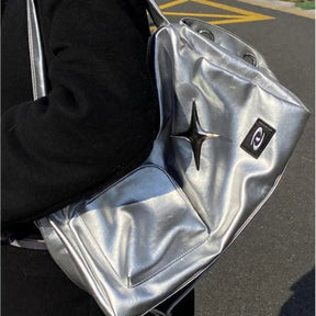 bags : Y2K Schoudertas Dames - Luxe PU-Leer Trendy Vintage Stijl - PU-Leer in van Pantino