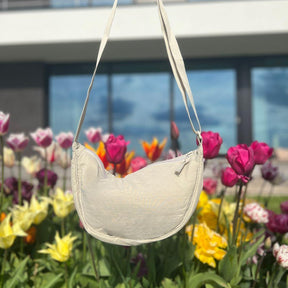 bags : Schoudertas Dames Beige - Trendy Herfst Nylon in Beige van Pantino