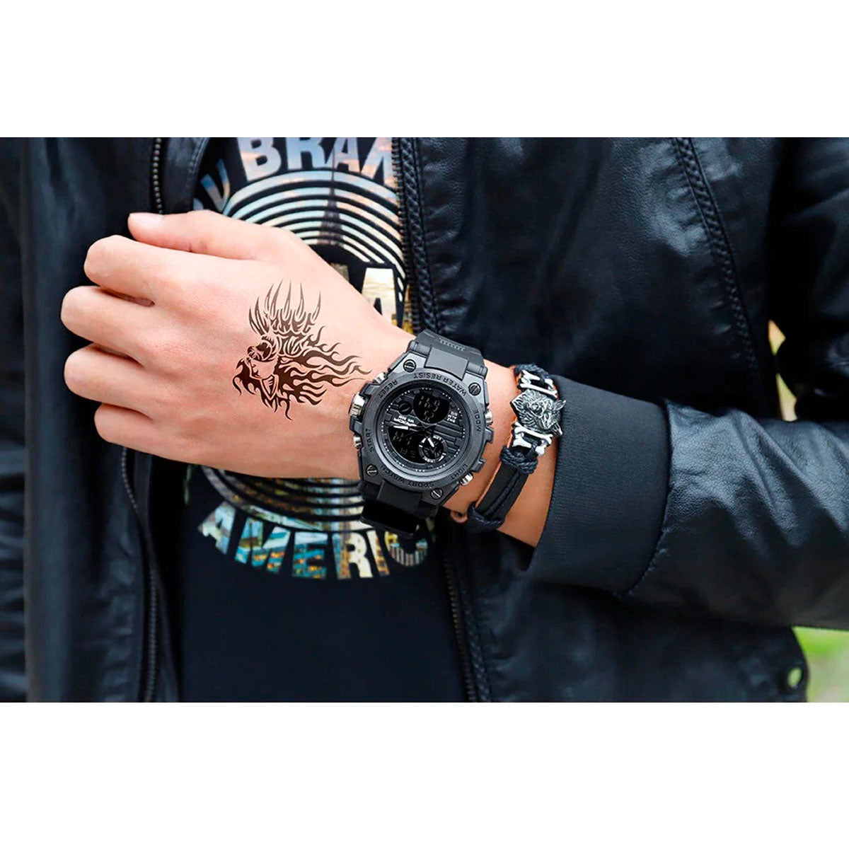 Watches : Waterdicht Heren Sporthorloge Chronograaf - Multifunctioneel Militair voor Outdoor in van Pantinoshop