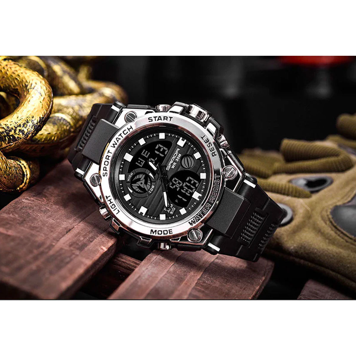 Watches : Waterdicht Heren Sporthorloge Chronograaf - Multifunctioneel Militair voor Outdoor in van Pantinoshop