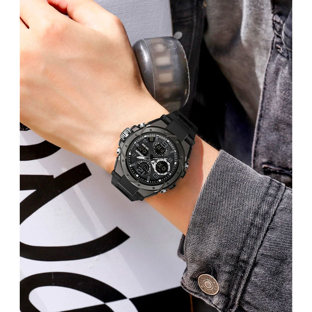 Watches : Waterdicht Heren Sporthorloge Chronograaf - Multifunctioneel Militair voor Outdoor in van Pantinoshop