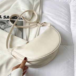 Tassen : Trendy Winter Schoudertas - Zwart in Beige van Pantino