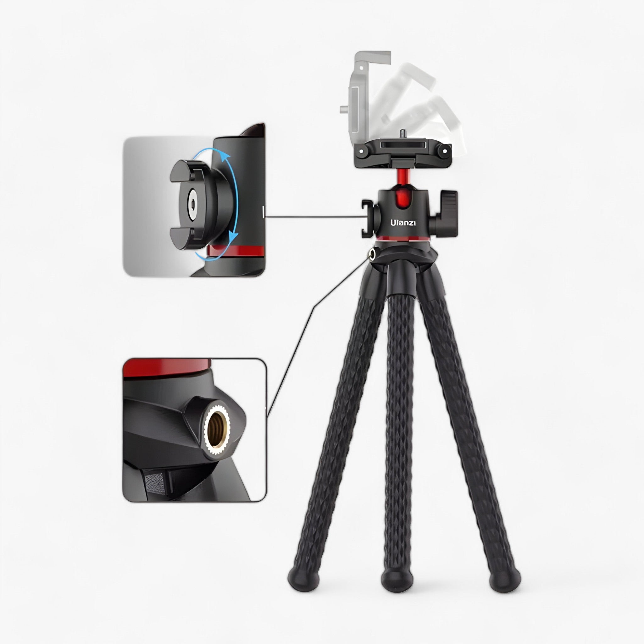 gadgets : FlexiGrip - Octopus Statief - Veelzijdige Steun voor Camera's en Telefoons in MT-33 van Pantino