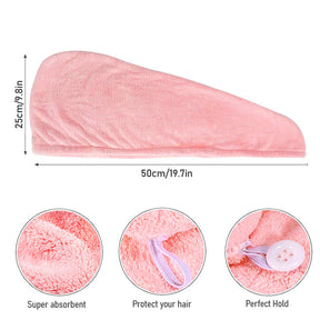 Hair Towel : Dry Hair Towel Rood/3 Stuk in van Pantino
