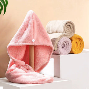 Hair Towel : Dry Hair Towel Rood/3 Stuk in van Pantino