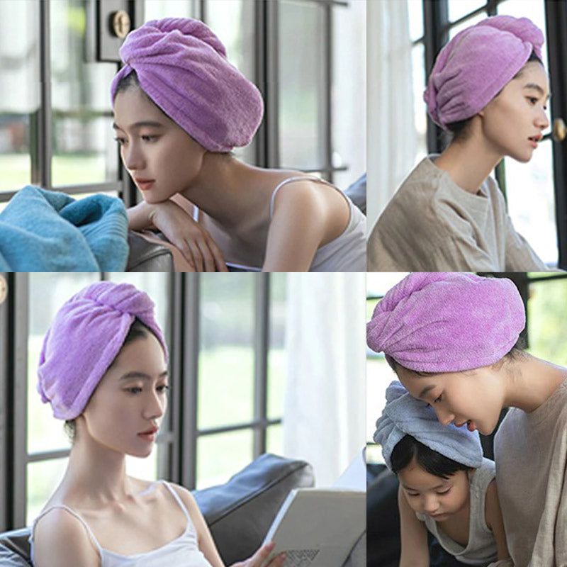 Hair Towel : Dry Hair Towel Rood/3 Stuk in van Pantino