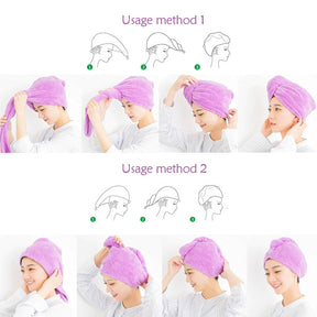 Hair Towel : Dry Hair Towel Rood/3 Stuk in van Pantino