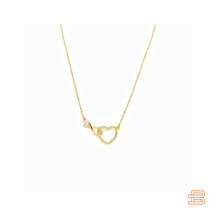Necklace : DualHearts - Twee Harten, Één Liefde - Goud in GOUD van Pantino