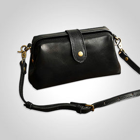 bags : Premium Leather Bag Dames Leer - Lichtbruin in van Pantino