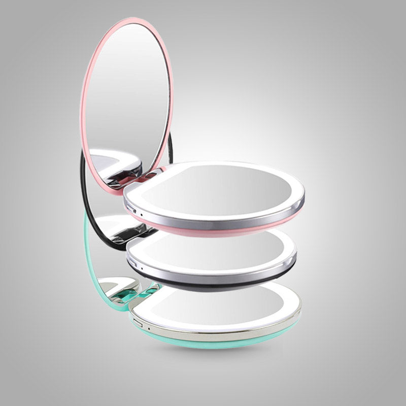 Portable Mirror : Portable Led Mirror - Roze in van Pantino