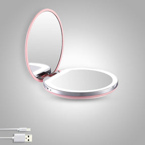 Portable Mirror : Portable Led Mirror - Roze in Roze van Pantino