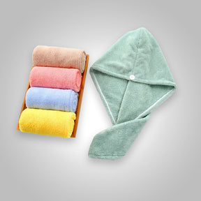 Hair Towel : Dry Hair Towel Rood/3 Stuk in van Pantino