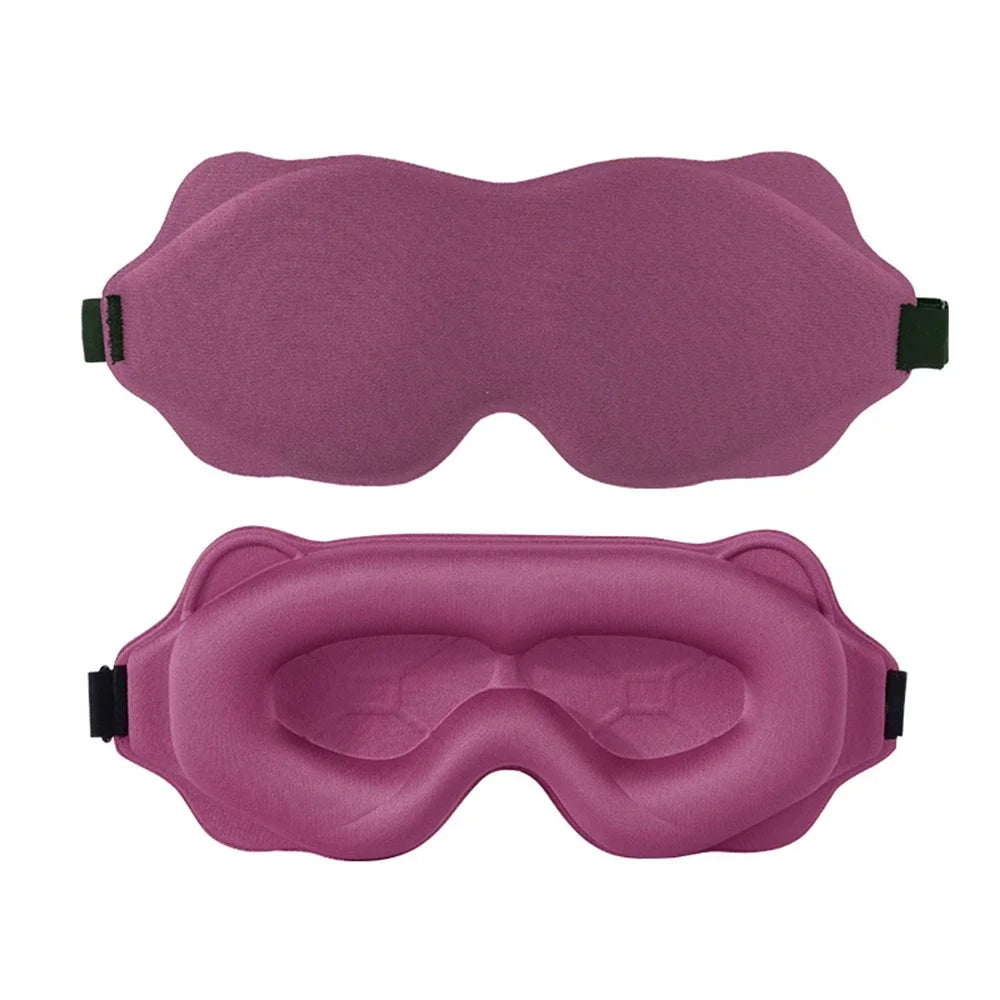 Masques de sommeil : Verstelbaar 3D-slaapmasker – anti-lichtcomfort voor mannen en vrouwen in Rose-een van Pantino