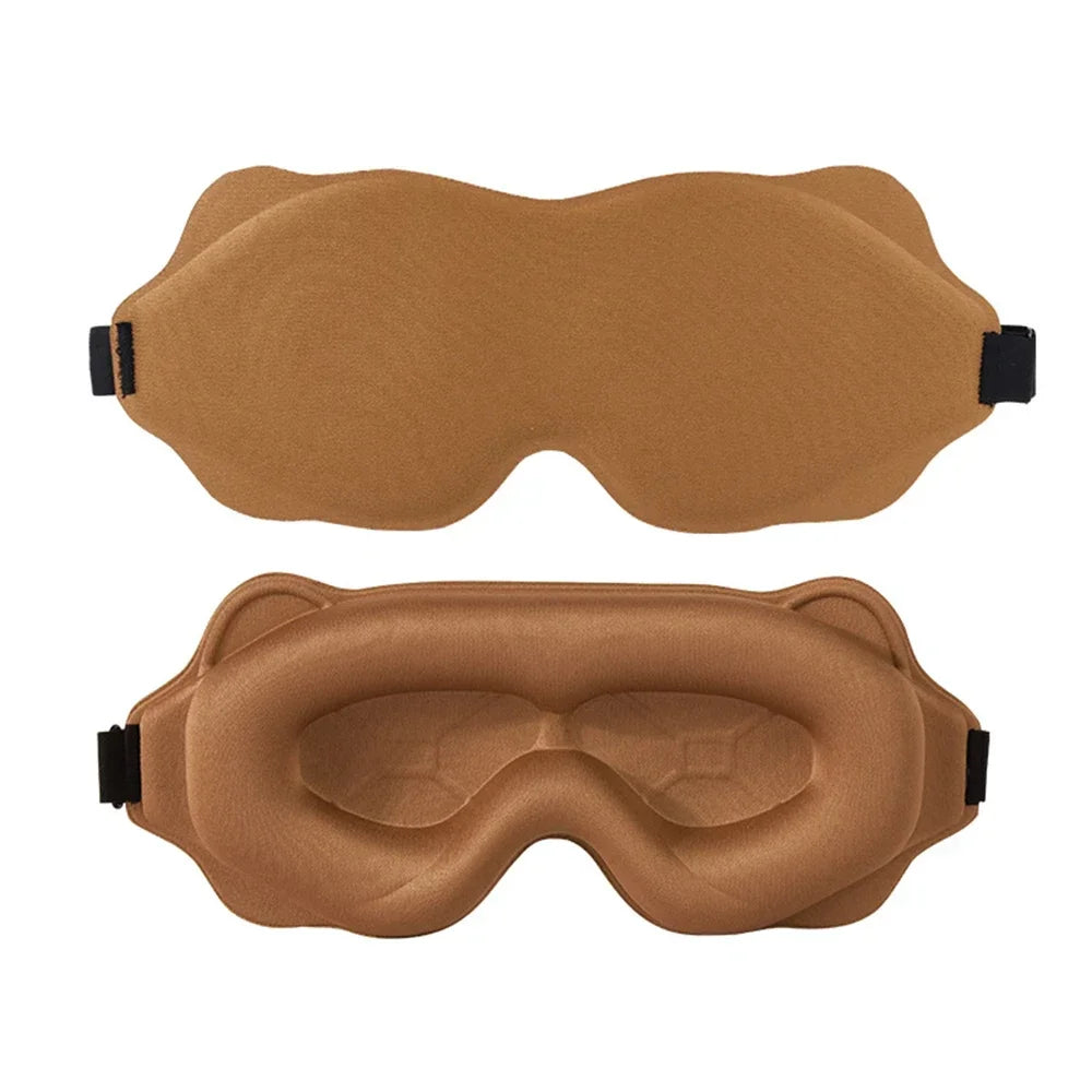Masques de sommeil : Verstelbaar 3D-slaapmasker - anti-lichtcomfort voor mannen en vrouwen in Marron van Pantino