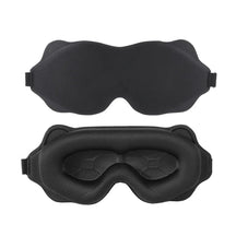 Masques de sommeil : Verstelbaar 3D-slaapmasker – anti-lichtcomfort voor mannen en vrouwen in Zwart van Pantino