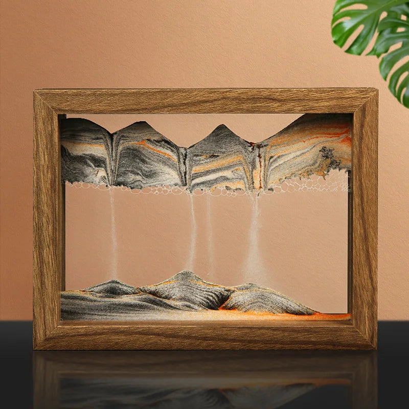 home & garden : Roterende Zanddecoratie - Bruin D21.5*H16.5cm in van Pantino