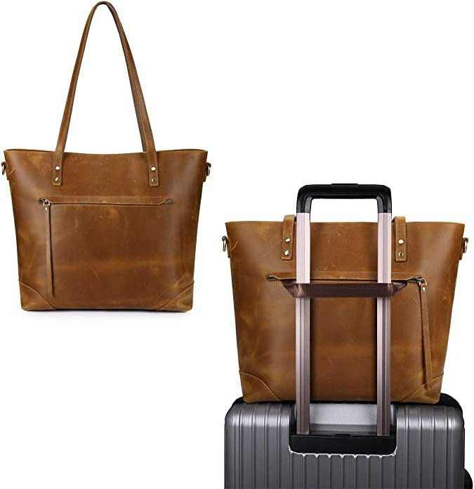 bags : Vintage Leren Draagtas Pu Leer - Zwart in van Pantino