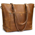Vintage Leren Draagtas Pu Leer - Zwart
