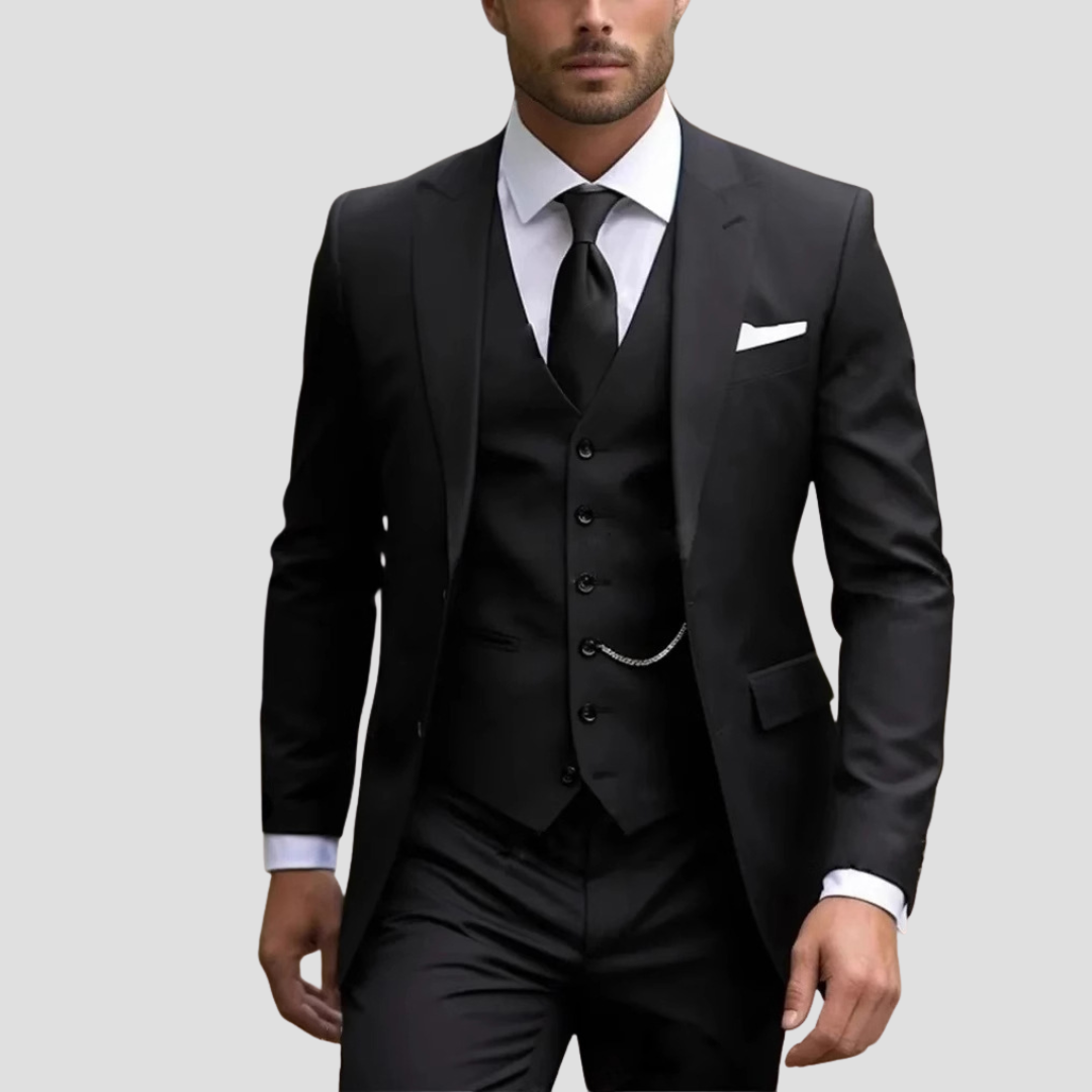 Driekleurig Slim Fit Mix Op Maat Gemaakt Herenpak voor Bruiloften en Bruidsjonkers