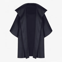 Clothes : Jas Dames Donkergroen - Elegante Midi Jas - Katoen in Zwart van Pantino