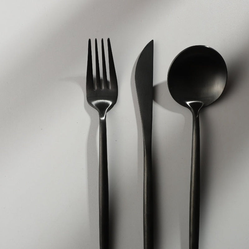 home & garden : Minimalistisch Bestekset Goud - Titanium Luxe Elegant Dineren - Titanium in van Pantino