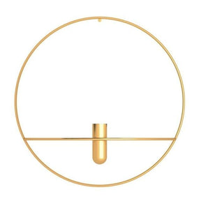 home & garden : Ryder Wandkaarsenhouder en Vaas in Goud Vaas van Pantino