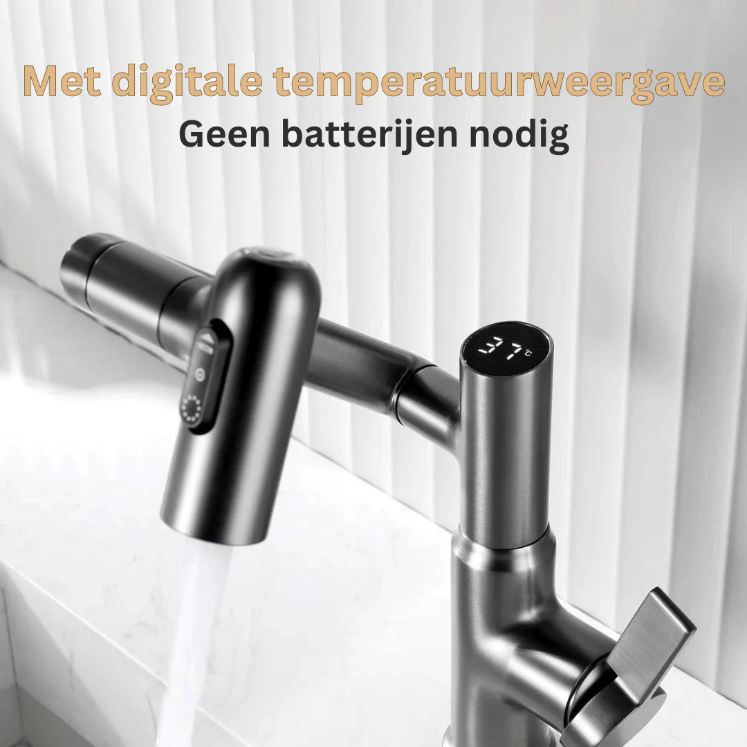 home & garden : Keukenkraan Zilver - Eenvoudige Temperatuurregeling - RVS in van Pantino