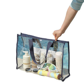 bags : Transparante Strandtas Dames - Waterdicht Groot Trendy - PVC in van Pantino