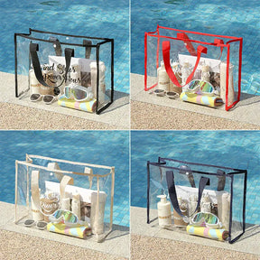 bags : Transparante Strandtas Dames - Waterdicht Groot Trendy - PVC in van Pantino