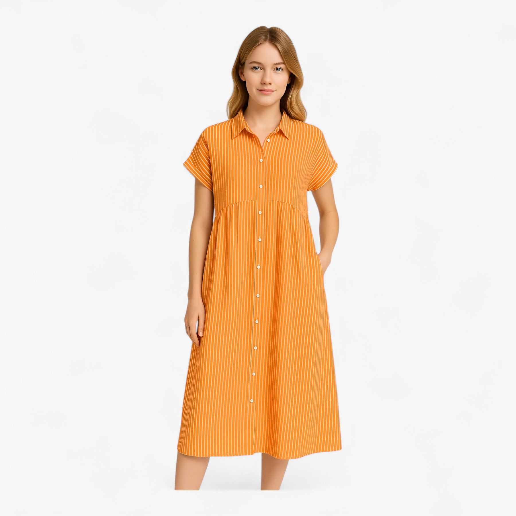 Dress : Let og Løs Sommerkjole Til Damer - Blauw in van Pantino