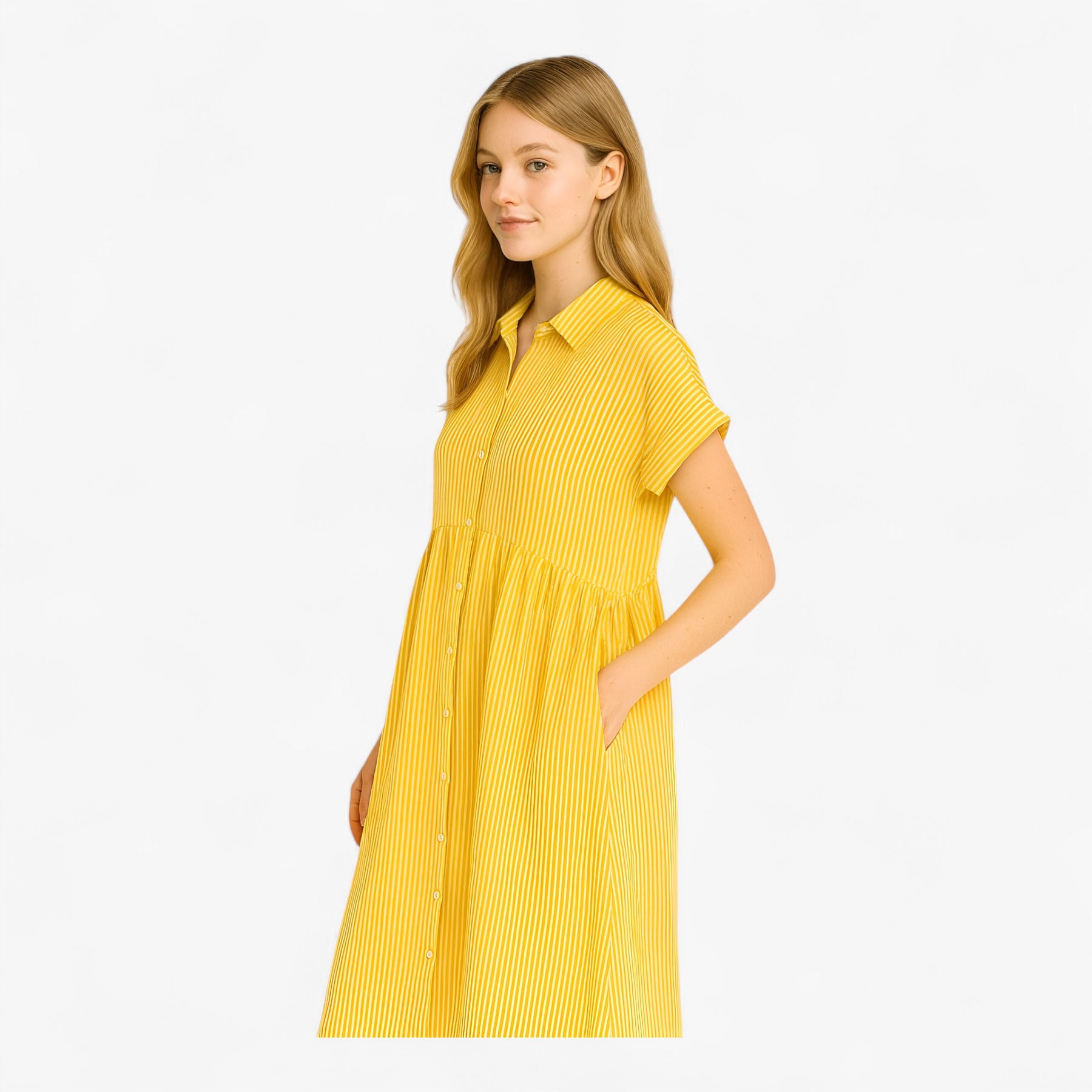 Dress : Let og Løs Sommerkjole Til Damer - Blauw in van Pantino