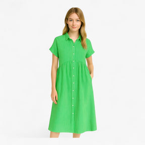 Dress : Let og Løs Sommerkjole Til Damer - Blauw in van Pantino