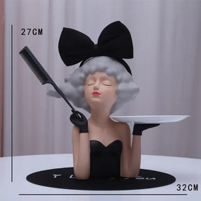 accessories : Modern Meisje Make-Up - Huidige Trends - Zwart Meisje (A) in Zwart Meisje (B) van Pantino