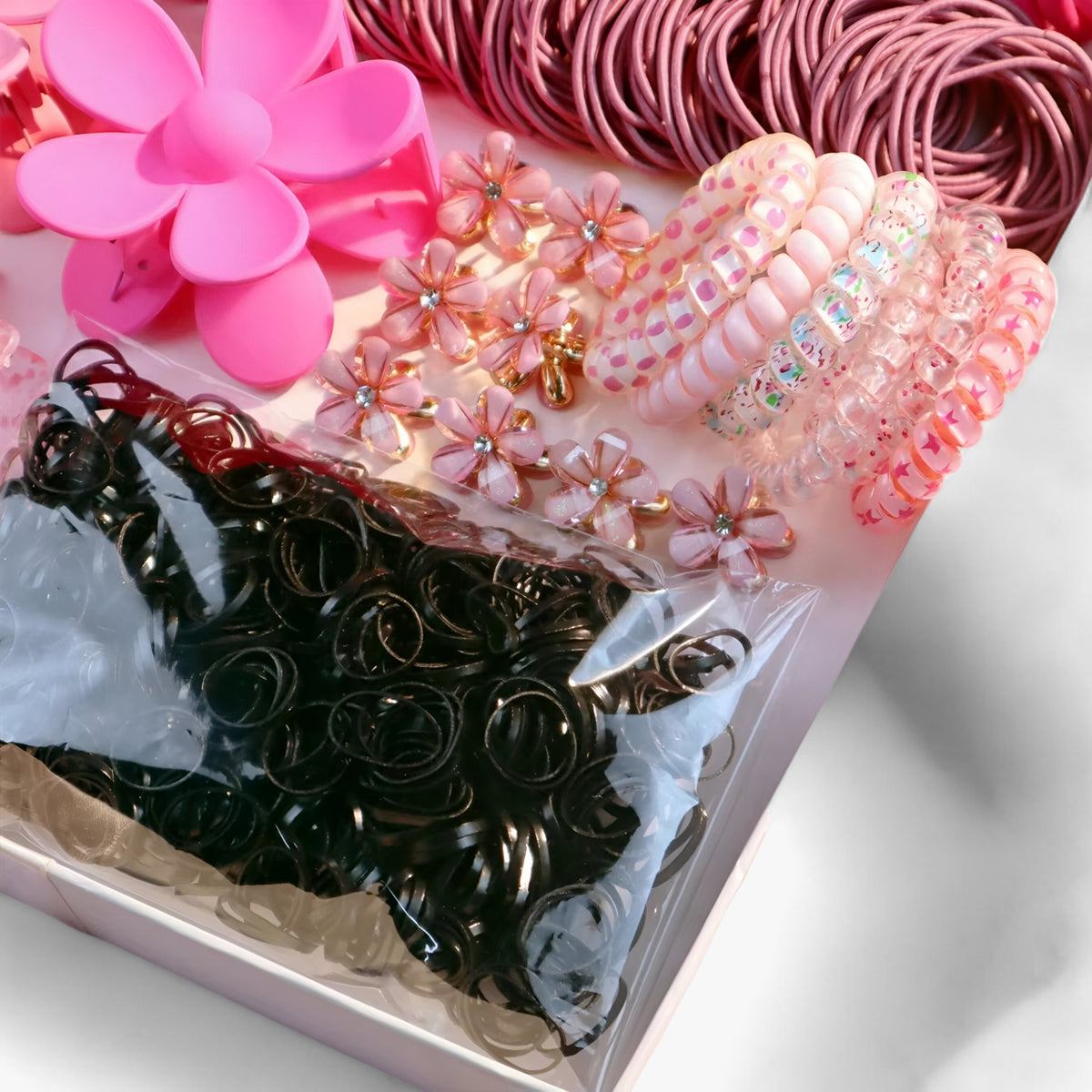 Hair Accessory Set : Modieuze Roze Haaraccessoire Set in van Pantino