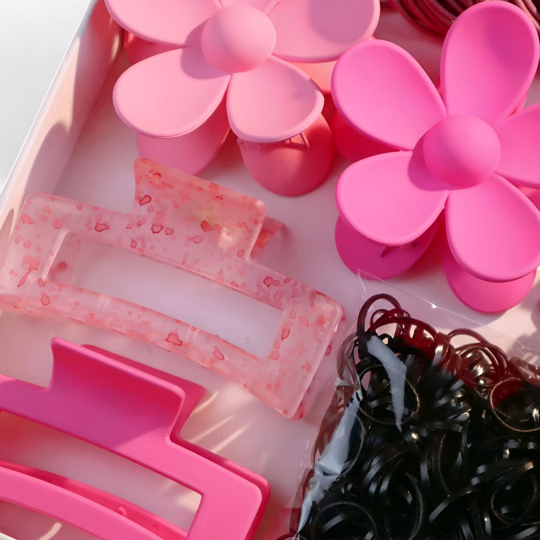 Hair Accessory Set : Modieuze Roze Haaraccessoire Set in van Pantino