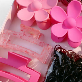 Hair Accessory Set : Modieuze Roze Haaraccessoire Set in van Pantino