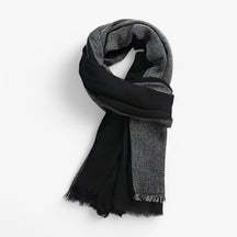Scarf : Sjaal Blauw - Moon Madrid - Whittier Luxe voor Stijl en Warmte in Zwart 80x190cm van Pantino