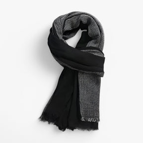 Scarf : Sjaal Blauw - Moon Madrid - Whittier Luxe voor Stijl en Warmte in Zwart 80x190cm van Pantino