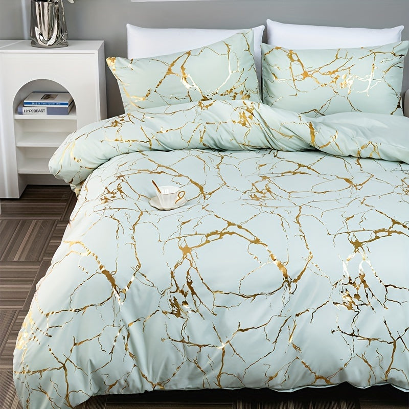home & garden : DreamScape - Luxe Dekbedovertrekset - Wit in Munt van Pantino