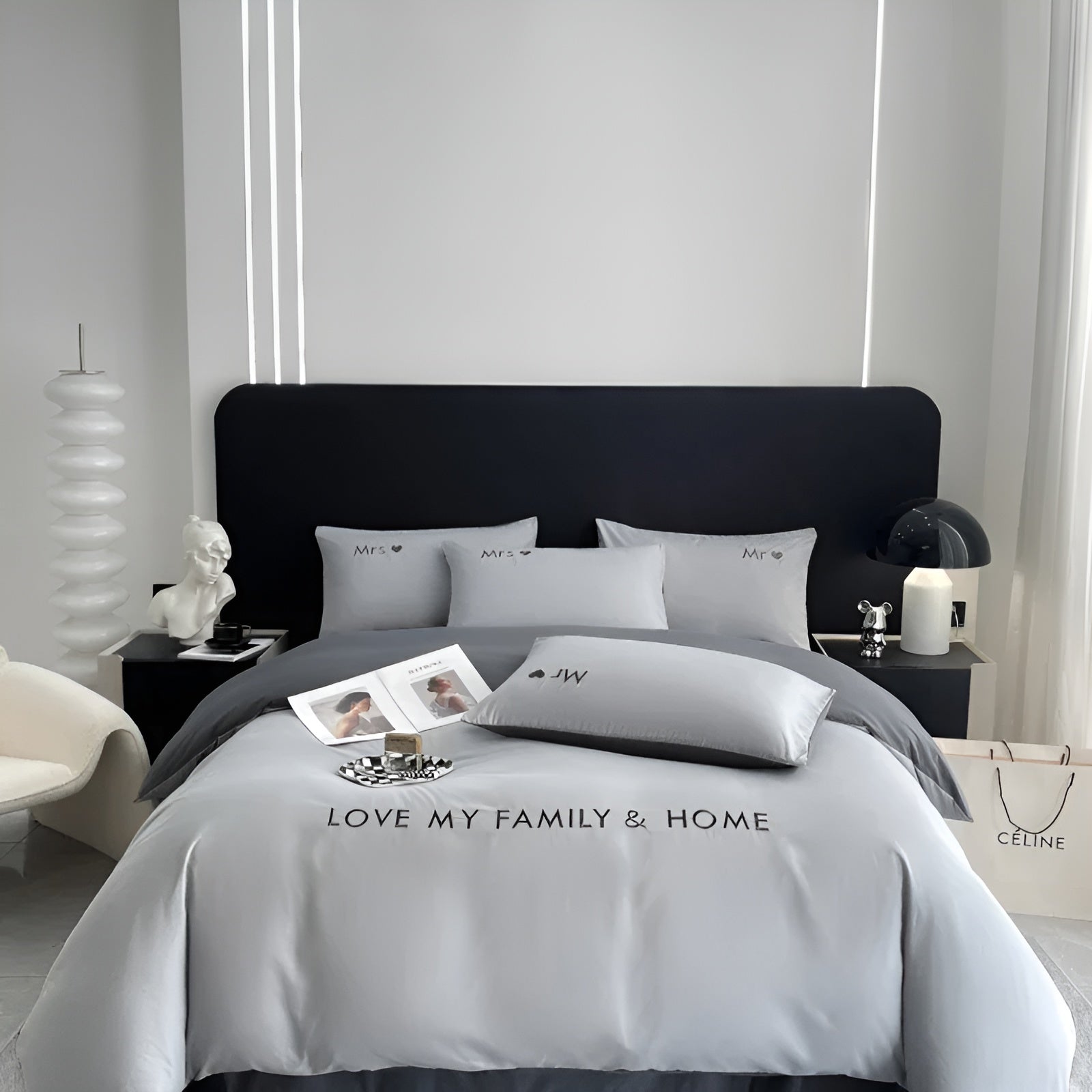 home & garden : Beddengoed Set Roze-Grijs - Ultrazacht Comfortabel Slaap - Microvezel in van Pantino