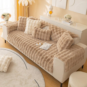 home & garden : Ultra Zachte Bankhoes - Comfortabel Meubels Bescherming - Microvezel in Bruin van Pantino