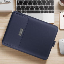 Laptop Sleeve : Laptop Sleeve Stand - Zwart in Marine Blauw van Pantino
