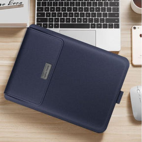 Laptop Sleeve : Laptop Sleeve Stand - Zwart in Marine Blauw van Pantino
