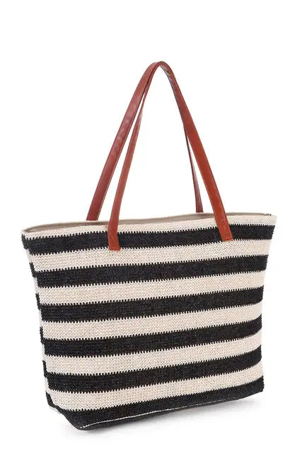 bags : Strandtas met Grote Capaciteit Dames - Zwart in Zwart van Pantino