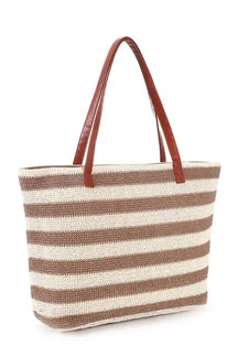 bags : Strandtas met Grote Capaciteit Dames - Zwart in Wit van Pantino