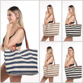 Strandtas met Grote Capaciteit Dames - Zwart